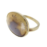 Antique Georgian Gold Dendritic Agate Ring