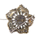 Vintage French Guilloché Enamel Heart Brooch