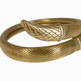 Antique Art Deco Rolled Gold Snake Bangle