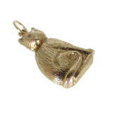 Vintage 9ct Gold Cat Charm