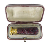 Boxed Antique Victorian Garnet Wax Seal