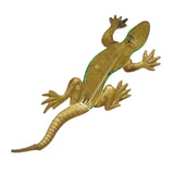 Antique Green Glass Lizard Brooch