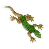 Antique Green Glass Lizard Brooch