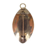 Antique Georgian Gold Mourning Portrait Pendant