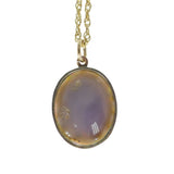 Vintage 9ct Gold Opal Pendant Necklace