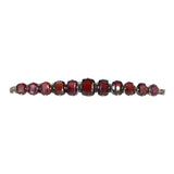 Vintage Silver Garnet Stone Bracelet