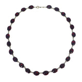Antique Georgian Silver Red Paste Rivière Necklace