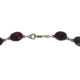 Antique Georgian Silver Red Paste Rivière Necklace