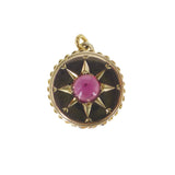 Antique Victorian Gold Garnet Star Charm