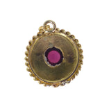 Antique Victorian Gold Garnet Star Charm