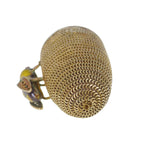 Vintage Chinese Silver Filigree Honey Bee Pendant