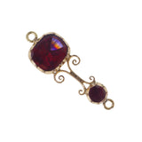 Antique Georgian Halley's Comet Garnet Pendant