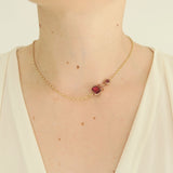 Antique Georgian Halley's Comet Garnet Pendant