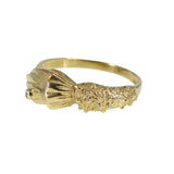 Vintage Victorian Revival 9ct Gold Diamond Hand Ring