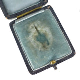 Antique Victorian Shagreen Fitted Heart Charm & Box