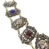 Antique Renaissance Revival Figural Panel Necklace
