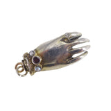 Antique Silver Figural Hand Conversion Charm