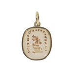 Antique In 'Advsersis Etiam Fide' Ivy Gold Charm