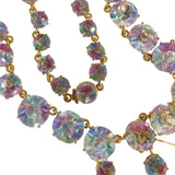 Antique Czechoslovakian Iris Rainbow Glass Necklace