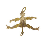 Antique Victorian Articulated Jester Charm