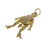 Antique Victorian Articulated Jester Charm