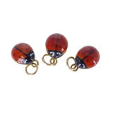 Antique Enamel Ladybird Gold Charm