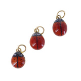 Antique Enamel Ladybird Gold Charm