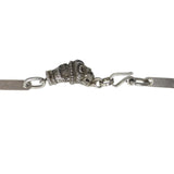Antique Victorian Silver Lions Head Clasp Chain Bracelet