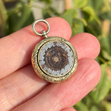 Antique 1857 Atlantic Cable Souvenir Swivel Pendant