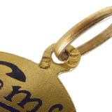 Vintage Portuguese Gold Enamel Floral Dizer Charm