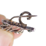 Antique French Silver Lyre Paste Brooch