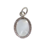 Antique Silver Moonstone Charm