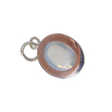 Antique Silver Moonstone Charm