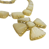 Antique Georgian Mother Of Pearl Maltese Cross Necklace