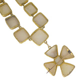 Antique Georgian Mother Of Pearl Maltese Cross Necklace