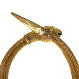 Vintage Gold Metal Mesh Snake Bracelet