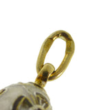 Vintage Russian Enamel Bow Miniature Egg Charm