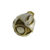 Vintage Russian Enamel Bow Miniature Egg Charm