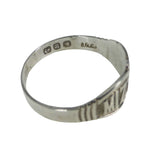 Antique Victorian Silver Mizpah Ring
