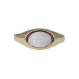 Vintage 9ct Gold Oval Opal Solitaire Ring