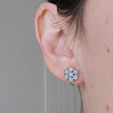 Vintage 9ct Gold Opal Screw Back Earrings
