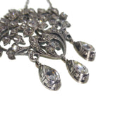 Antique Belle Époque Silver Paste Necklace