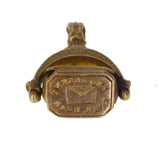 Antique Victorian Spinning Intaglio Wax Seal Charm