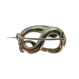 Antique Georgian Silver Turquoise Ouroboros Snake Brooch