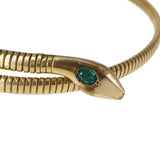 Antique German Kollmar and Jourdan Rolled Gold Snake Necklace