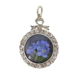 Antique Edwardian Silver Paste Bow Locket