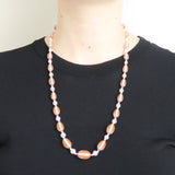 Vintage Saphiret Glass Bead Necklace