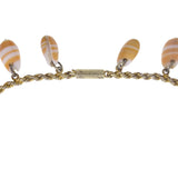 Antique Cone Shell Beaded Chain Necklace