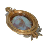 Antique Edwardian Saphiret Glass Pendant