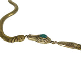 Antique Rolled Gold Snake Chain Necklace